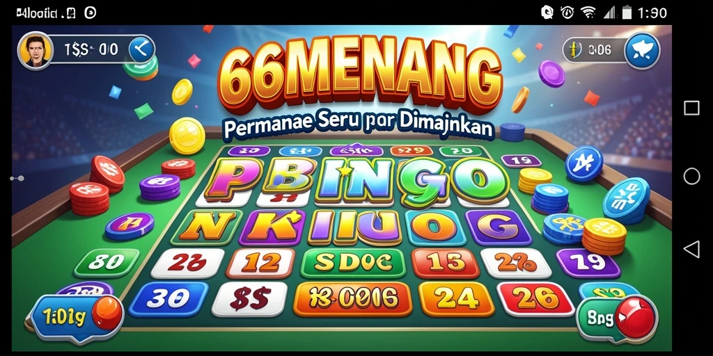 Tampilan permainan Bingo yang seru dalam 66MENANG.