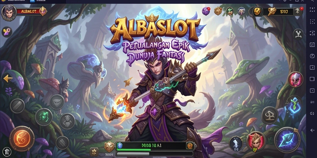 Tampilan gameplay <strong>ALBASLOT</strong> yang menarik dengan aksi pertempuran seru.