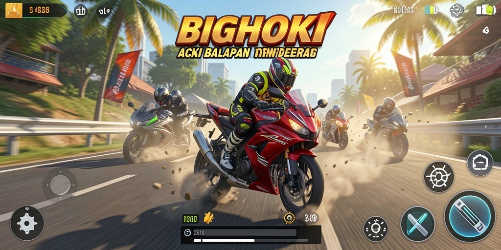 Tampilan gameplay seru dan mendebarkan di BIGHOKI.