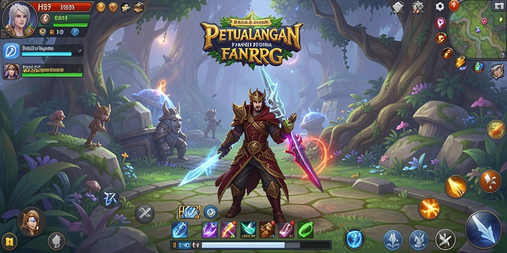 Tampilan sinematik dari gameplay RPG yang mendebarkan.
