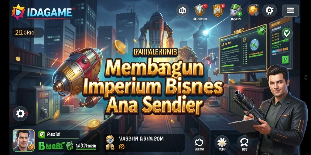Tampilan gameplay IDAGAME yang menarik dengan elemen Tycoon yang seru.