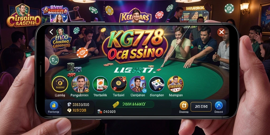 Tampilan gameplay Live Casino seru dengan dealer langsung.