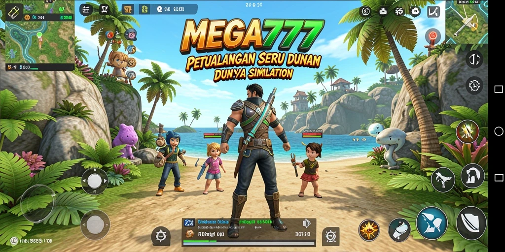 Screenshot MEGA777 menunjukkan gameplay simulation yang mengasyikkan.
