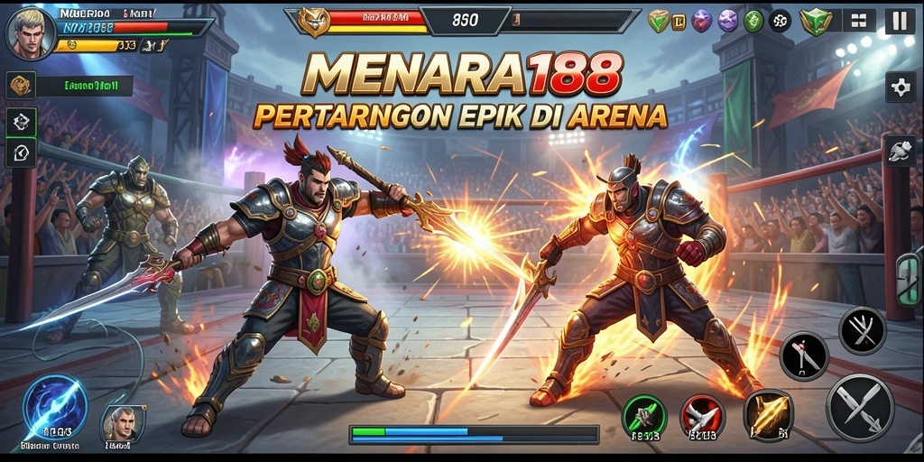 Tampilan menegangkan dari pertarungan di MENARA188.