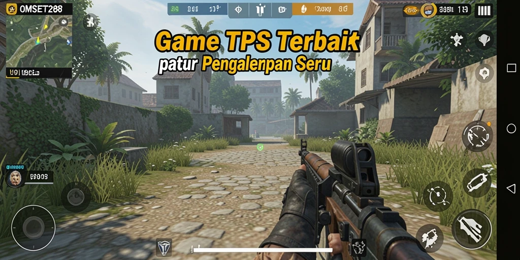 Screenshot gameplay OMSET288 menampilkan aksi seru dalam pertempuran melawan musuh.