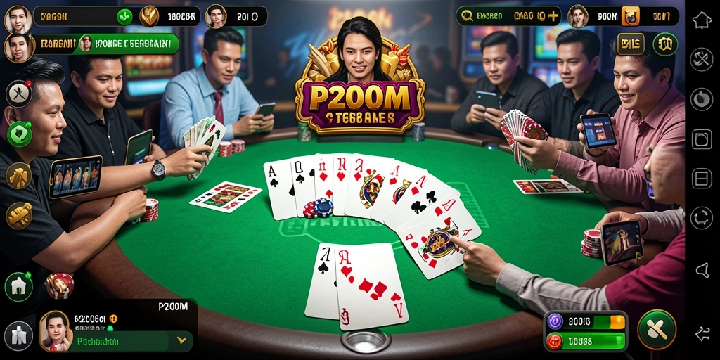 Tangkap momen seru dalam permainan Poker P200M.