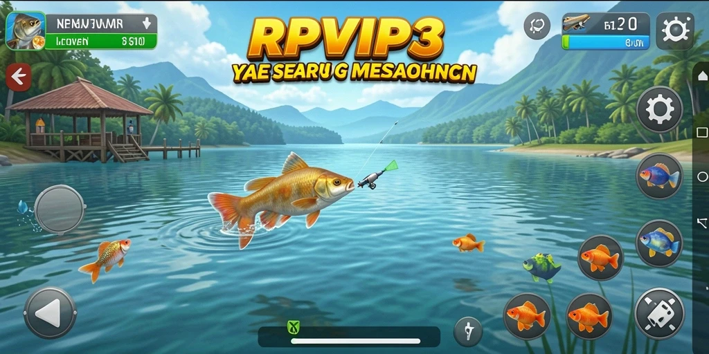 Tangkapan ikonik dalam RPVIP3 dengan pemandangan memukau dari lokasi memancing.