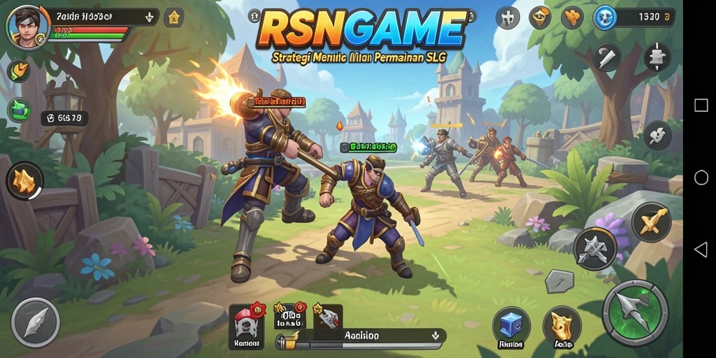 Gameplay RSNGAME dengan strategi dan pertempuran yang menegangkan.