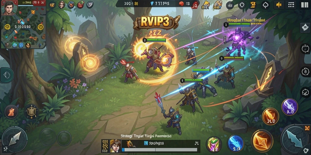 Tampilan gameplay RVIP3 yang penuh aksi dan strategi.