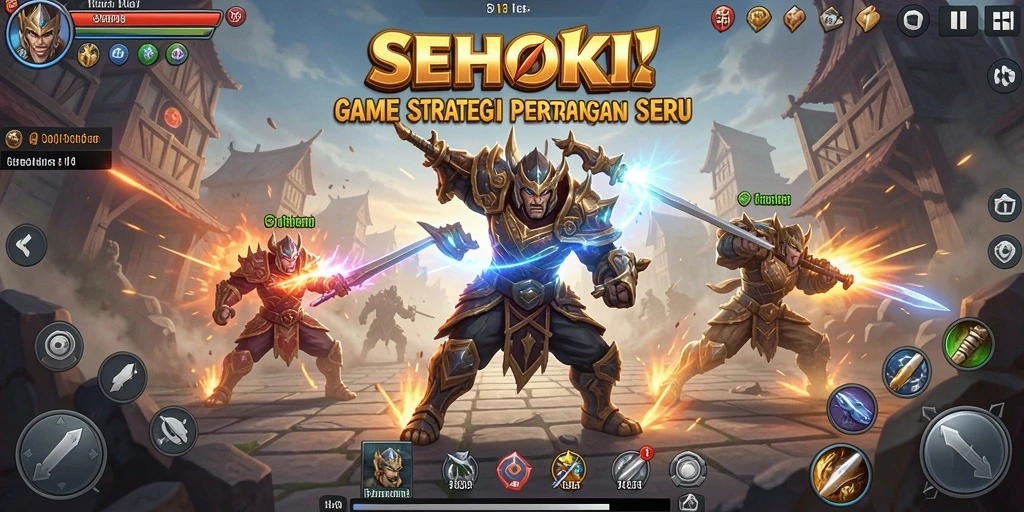 Tampilan gameplay SEHOKI yang mendebarkan dan strategis.