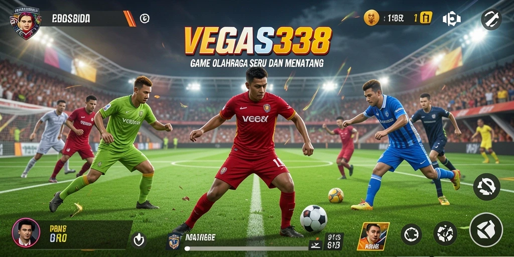 Tampilan gameplay seru dengan aksi olahraga nyata.